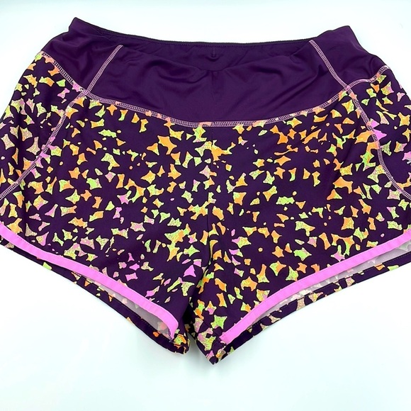 Reebok PlayDry Running Shorts SZ S Built in Underwear Purple Moisture Wicking - Picture 1 of 12